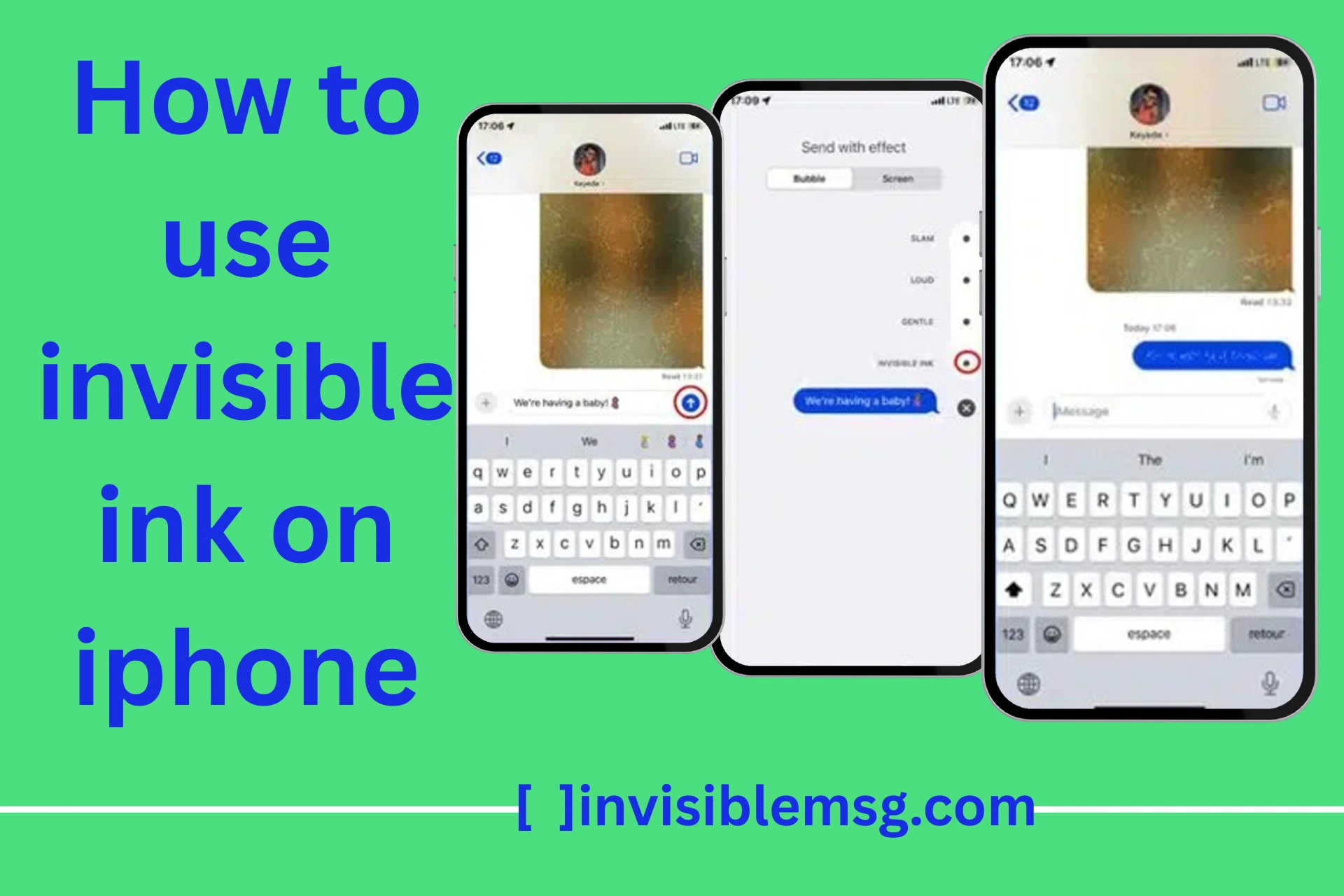 How to send invisible ink in iMessage